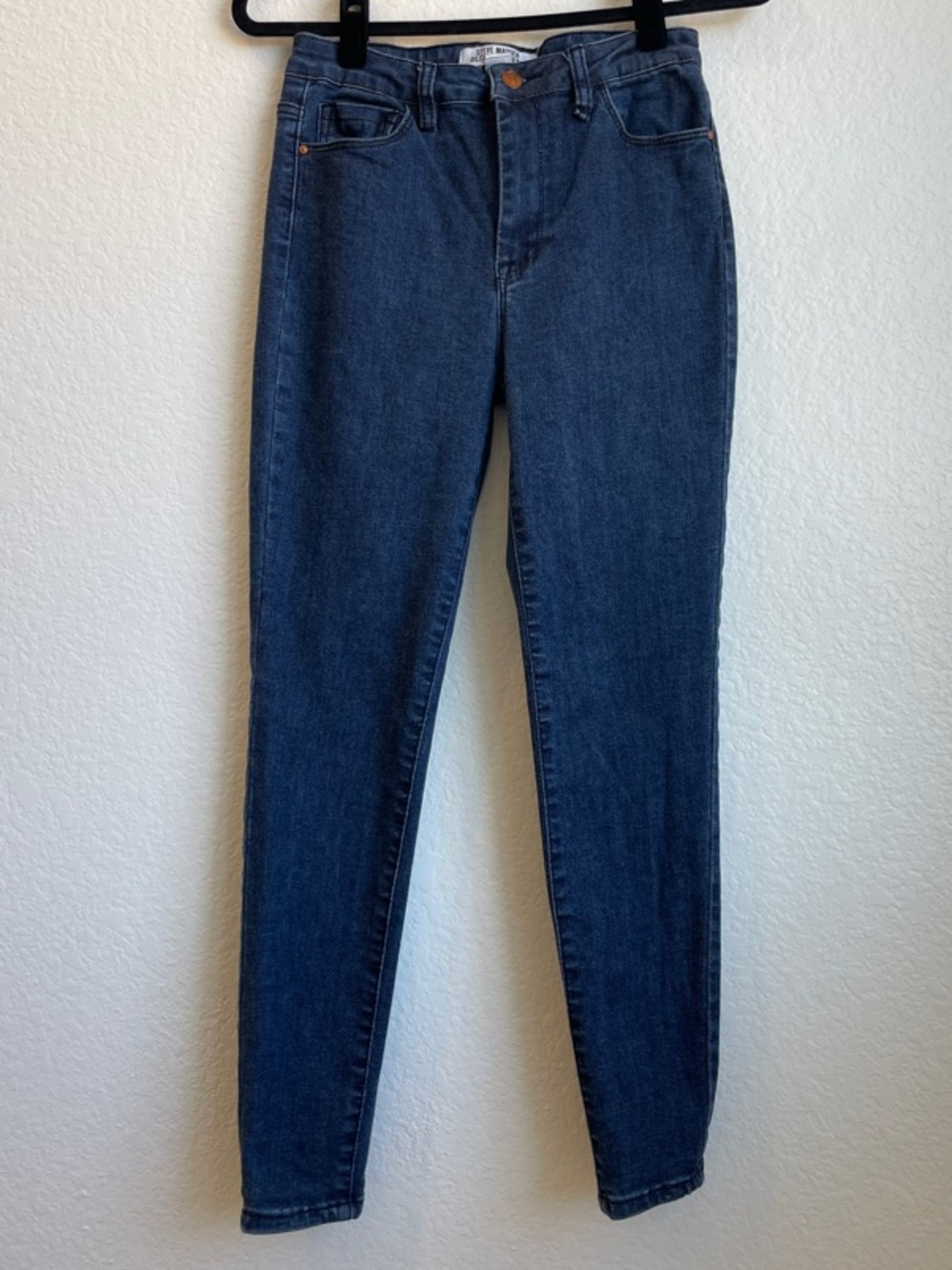 Steve Madden ULTIMATE JEAN Indigo High-Rise Skinny Jeans • S/M